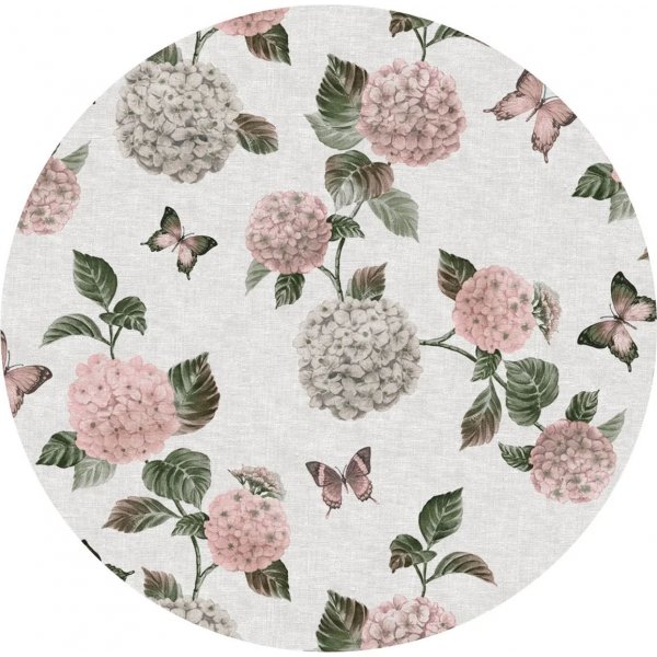 Zeildoek PVC Rond Hortencia-Rrosa
