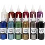 Glitterlijm - gemengde kleuren - 12 x 118 ml
