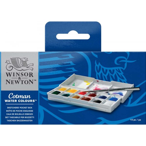Aquarelverf W&N Cotman - Sketcher's box 12 kleuren