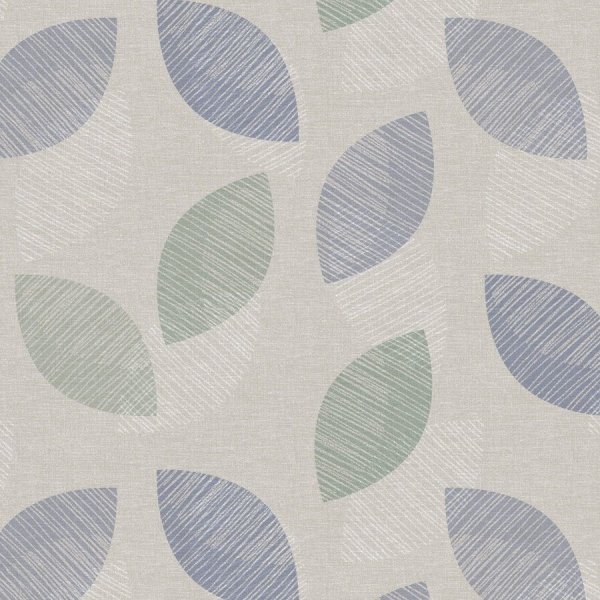 Waxdoek PVC Ellipse - Blauw/Groen