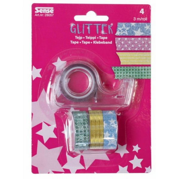 Glittertape Sense - 4 kleuren