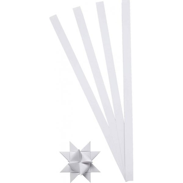 Sterstroken - wit - 4,5 cm - 100 stroken