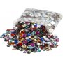 Strasstenen - gemengde kleuren - Rond - 6+9+12 mm - 3600 st
